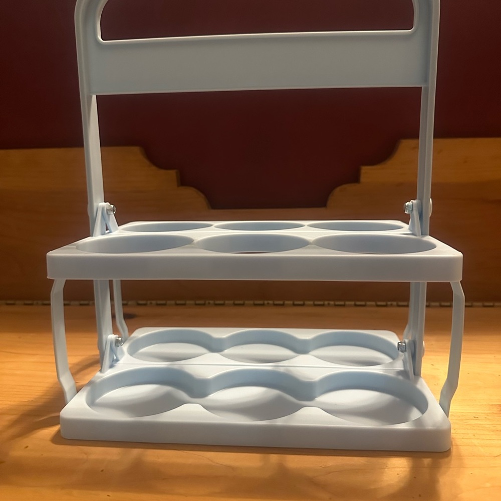 Light Blue Cup Holder - Foldable and Portable